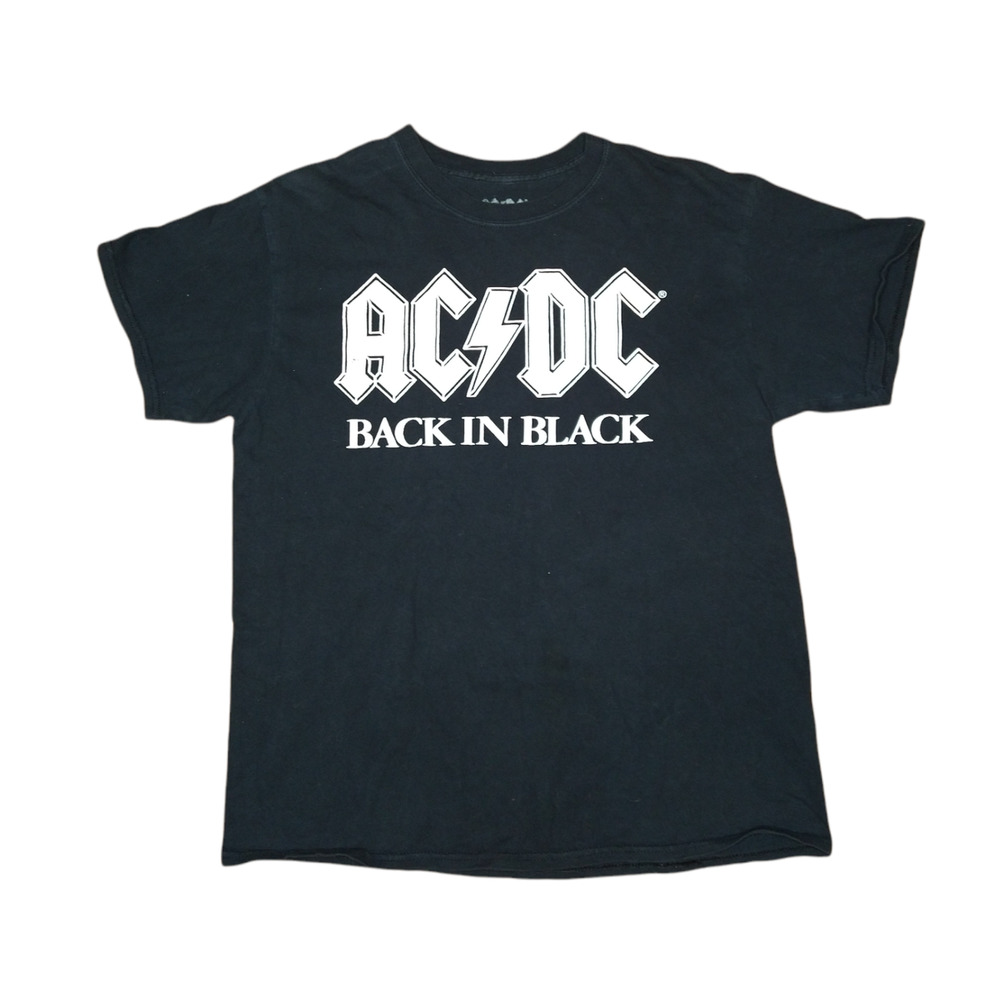 ACDC Back in Black T-shirt Size Large